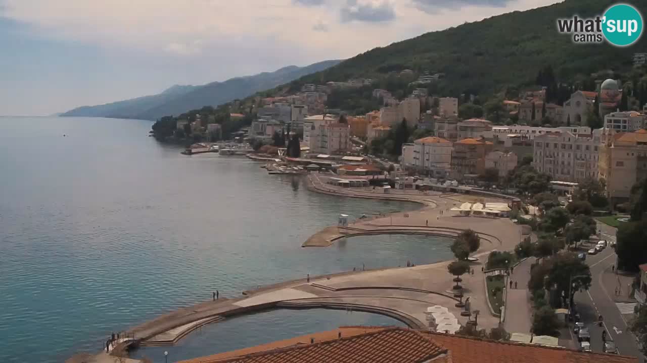 Opatija webcam – Panorama from the Hotel Milenij