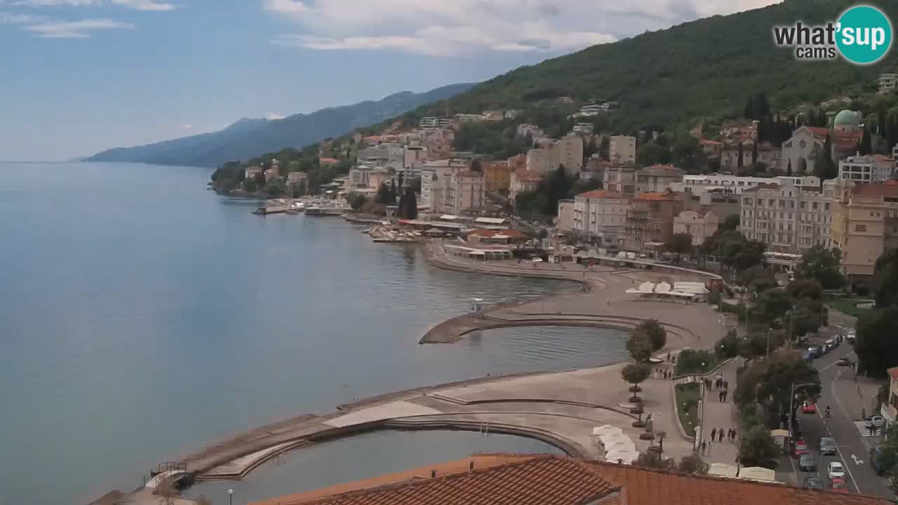 Opatija webcam – Panorama from the Hotel Milenij