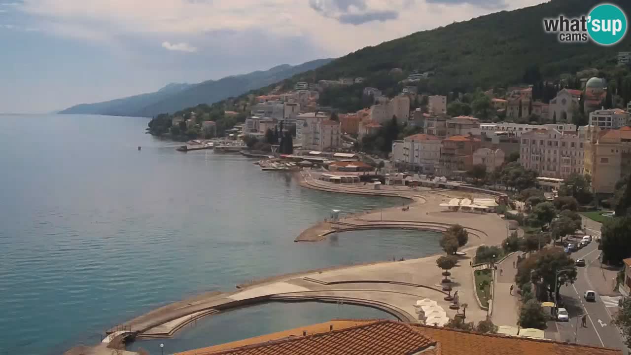 Opatija webcam – Panorama from the Hotel Milenij