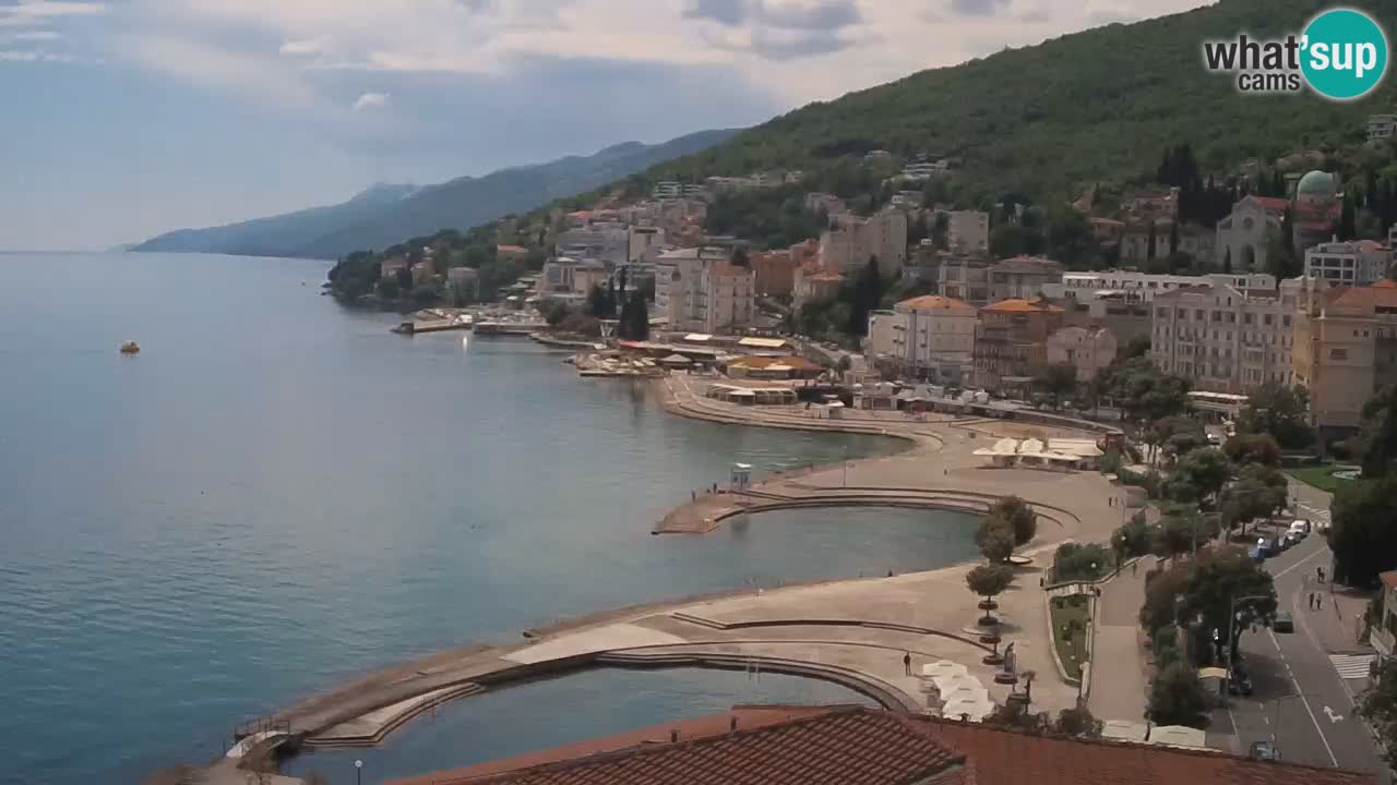 Opatija webcam – Panorama vom Hotel Milenij