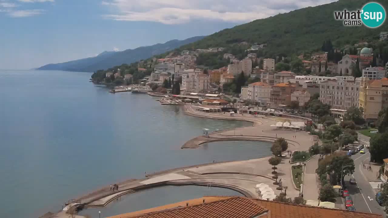 Opatija webcam – Panorama from the Hotel Milenij