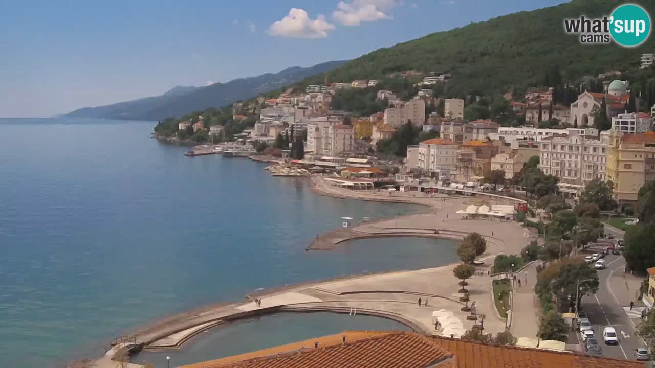 Opatija webcam – Panorama from the Hotel Milenij