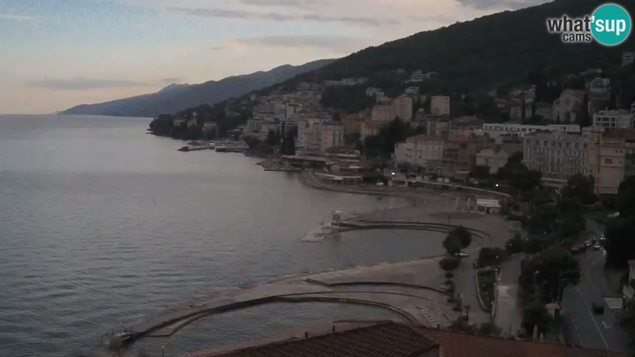 Opatija webcam – Panorama from the Hotel Milenij