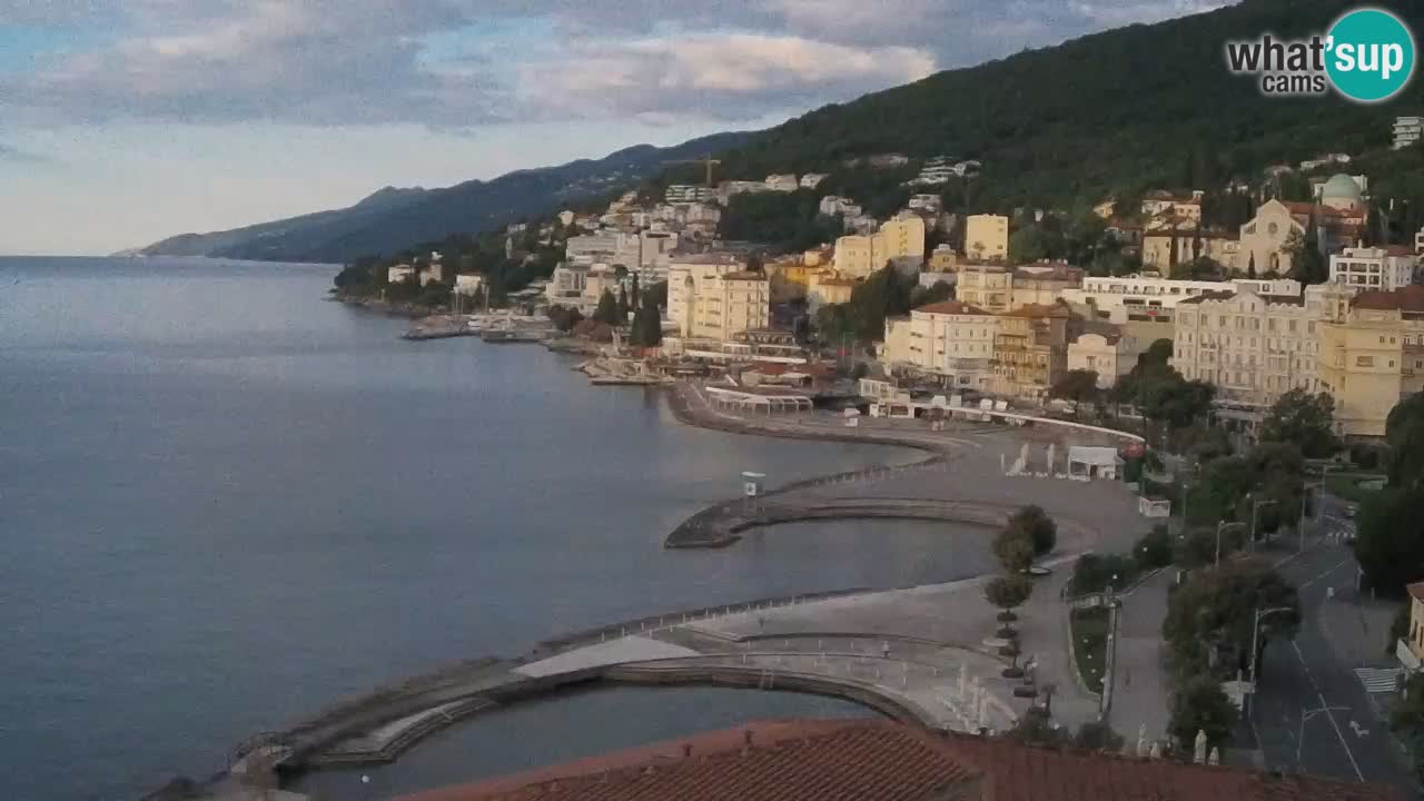 Opatija webcam – Panorama from the Hotel Milenij