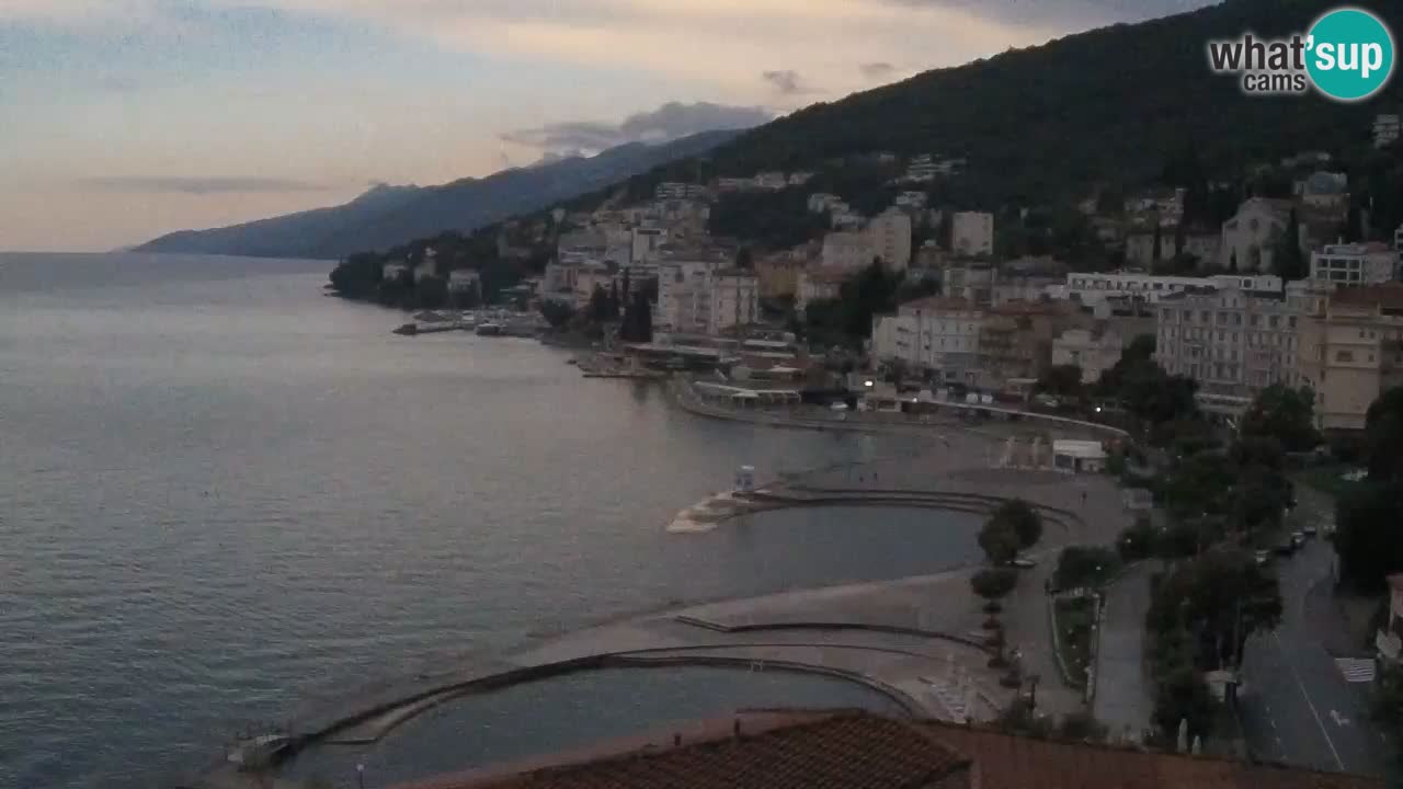 Opatija webcam – Panorama vom Hotel Milenij