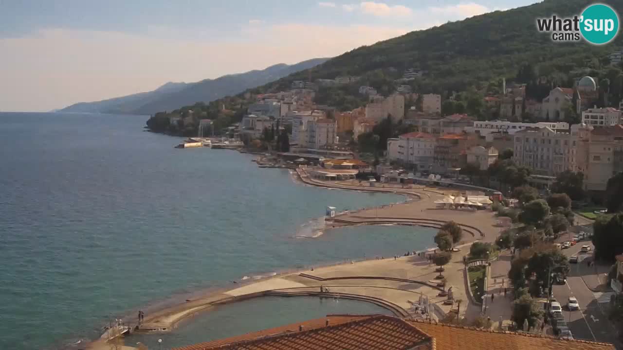 Opatija webcam – Panorama from the Hotel Milenij