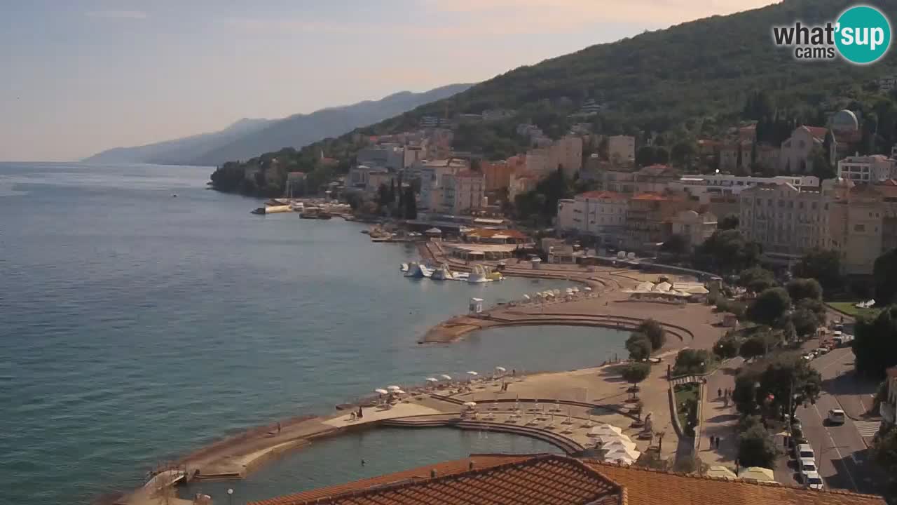 Opatija webcam – Panorama vom Hotel Milenij