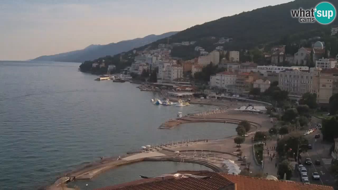 Opatija webcam – Panorama from the Hotel Milenij