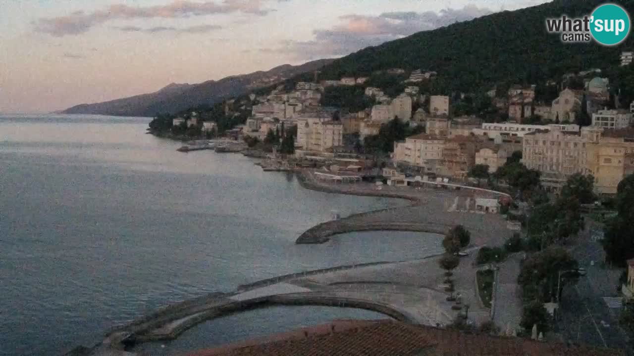 Opatija webcam – Panorama from the Hotel Milenij
