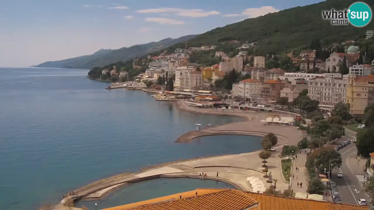 Opatija webcam – Panorama vom Hotel Milenij