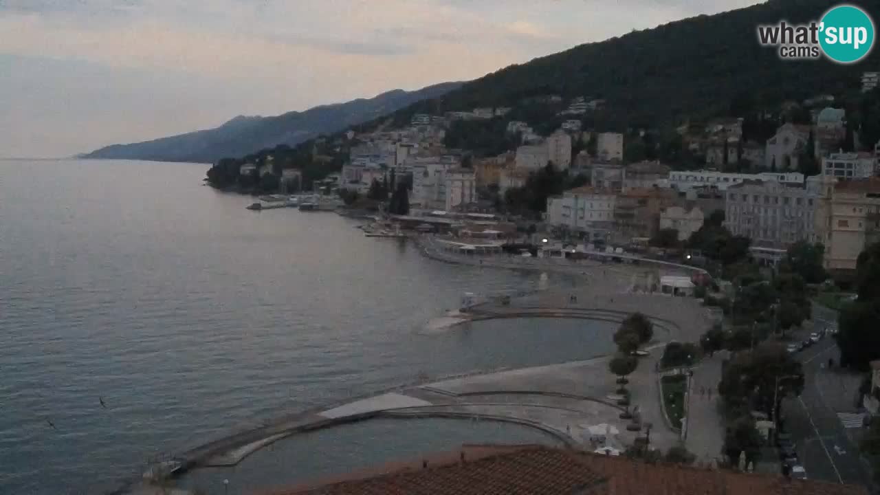 Opatija webcam – Panorama from the Hotel Milenij
