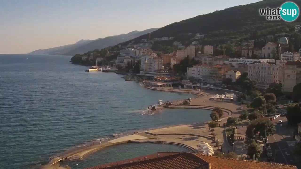 Opatija webcam – Panorama from the Hotel Milenij