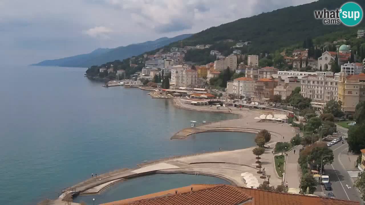 Opatija webcam – Panorama from the Hotel Milenij