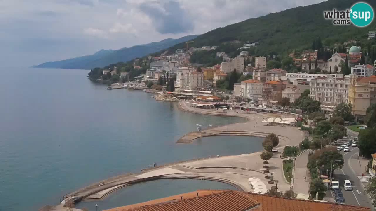 Opatija webcam – Panorama from the Hotel Milenij