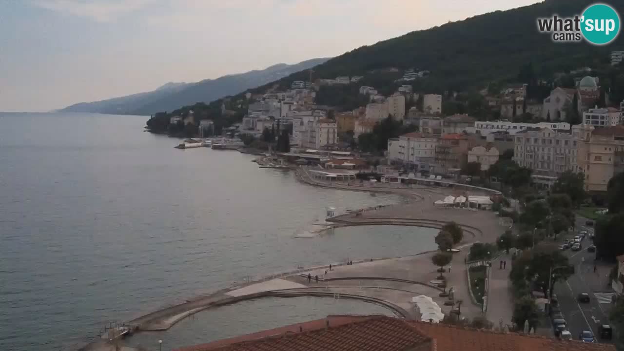 Opatija webcam – Panorama from the Hotel Milenij
