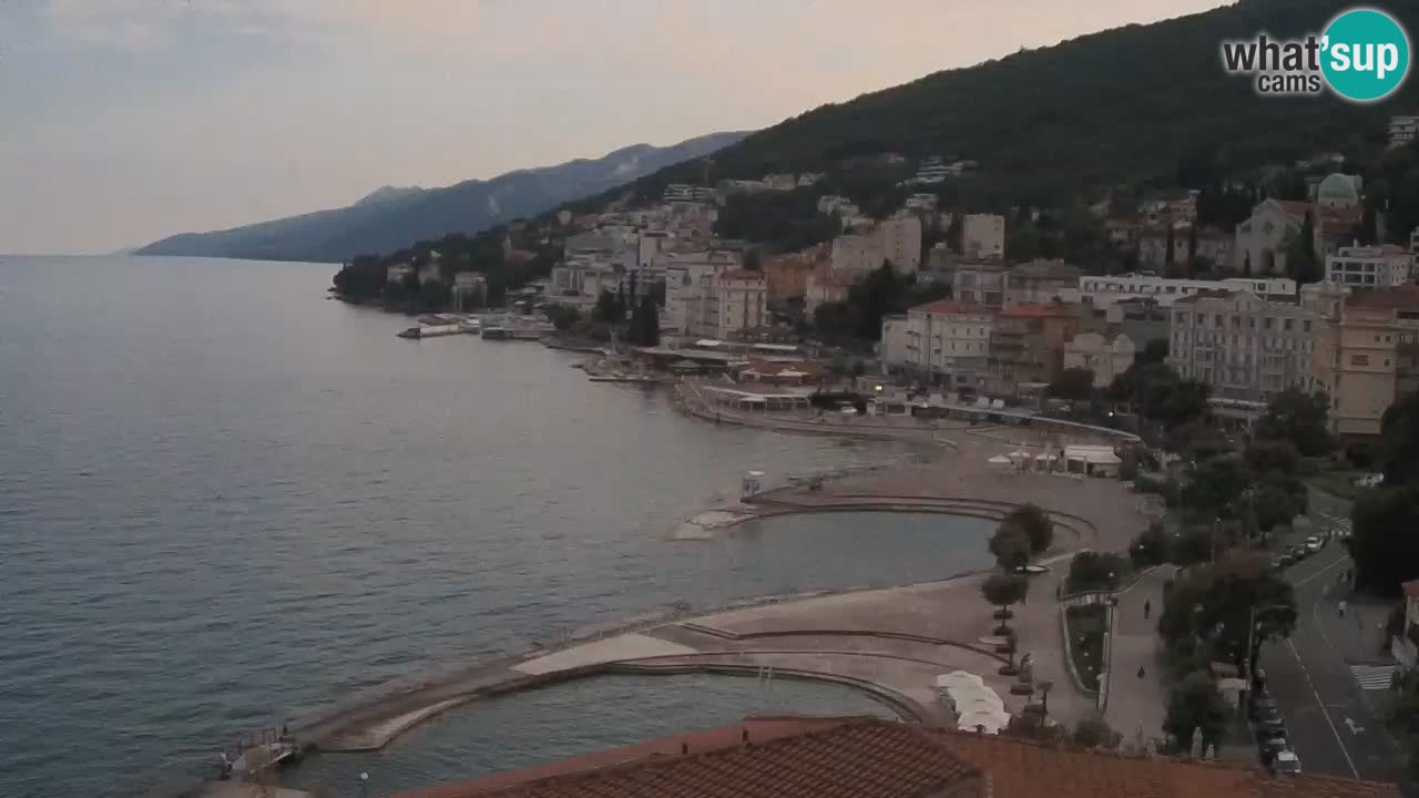Opatija webcam – Panorama from the Hotel Milenij