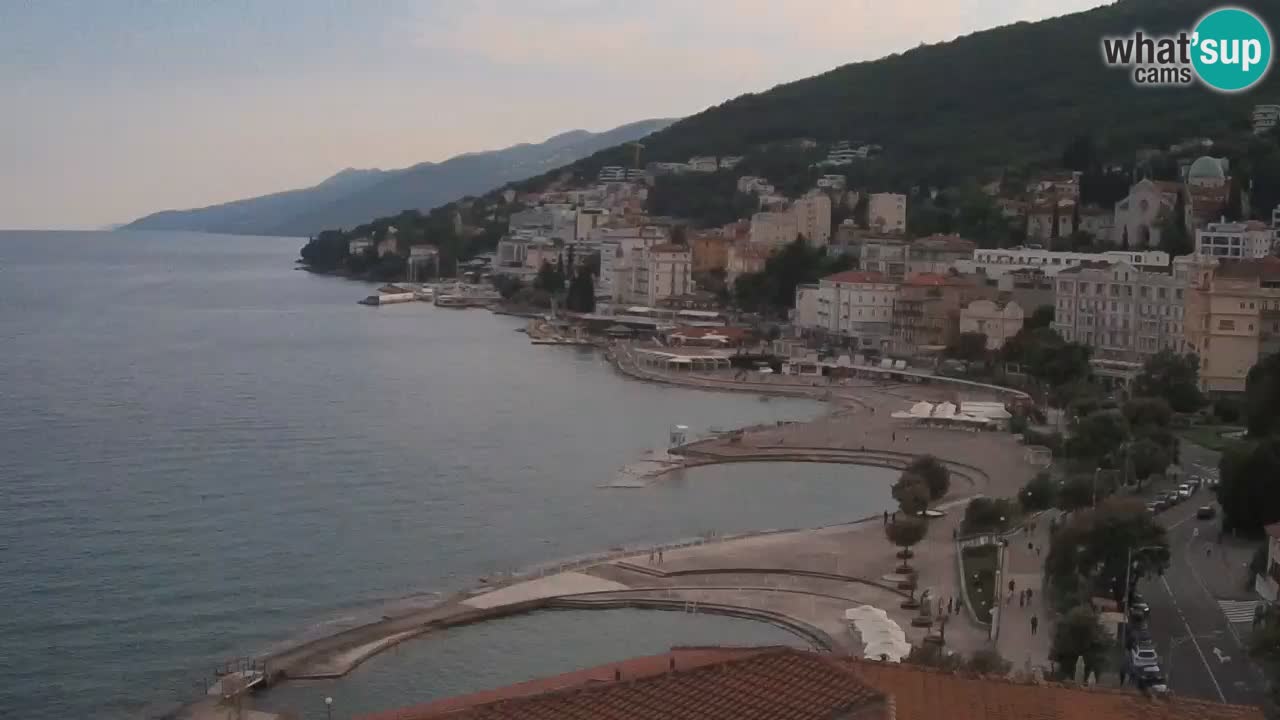 Opatija webcam – Panorama from the Hotel Milenij