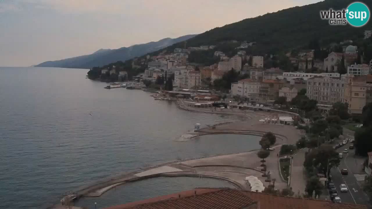 Opatija webcam – Panorama from the Hotel Milenij