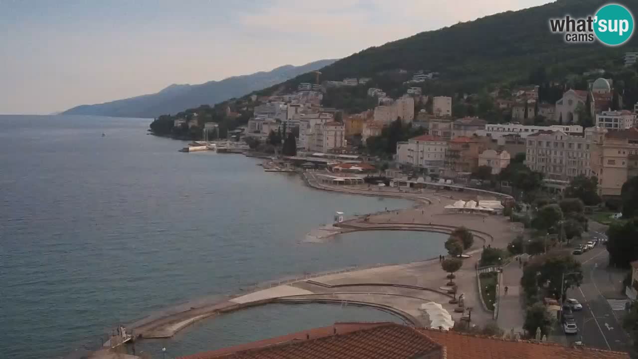 Opatija webcam – Panorama from the Hotel Milenij