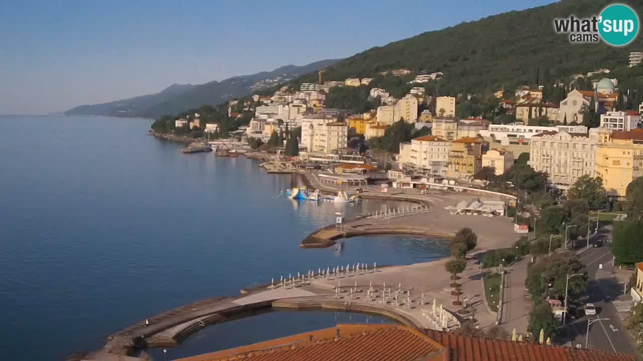 Opatija webcam – Panorama from the Hotel Milenij