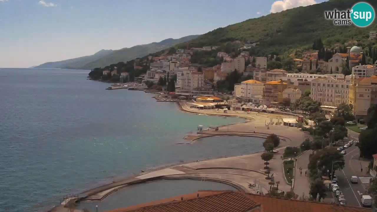 Opatija webcam – Panorama from the Hotel Milenij