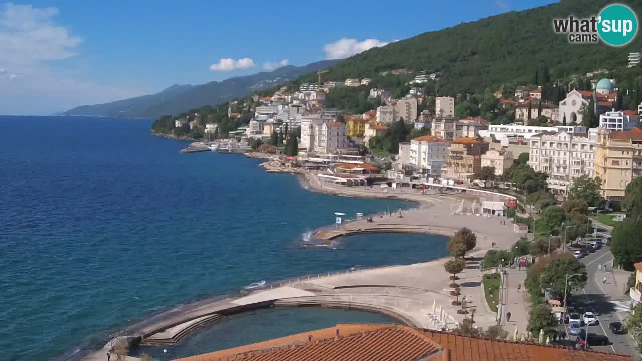 Opatija webcam – Panorama vom Hotel Milenij