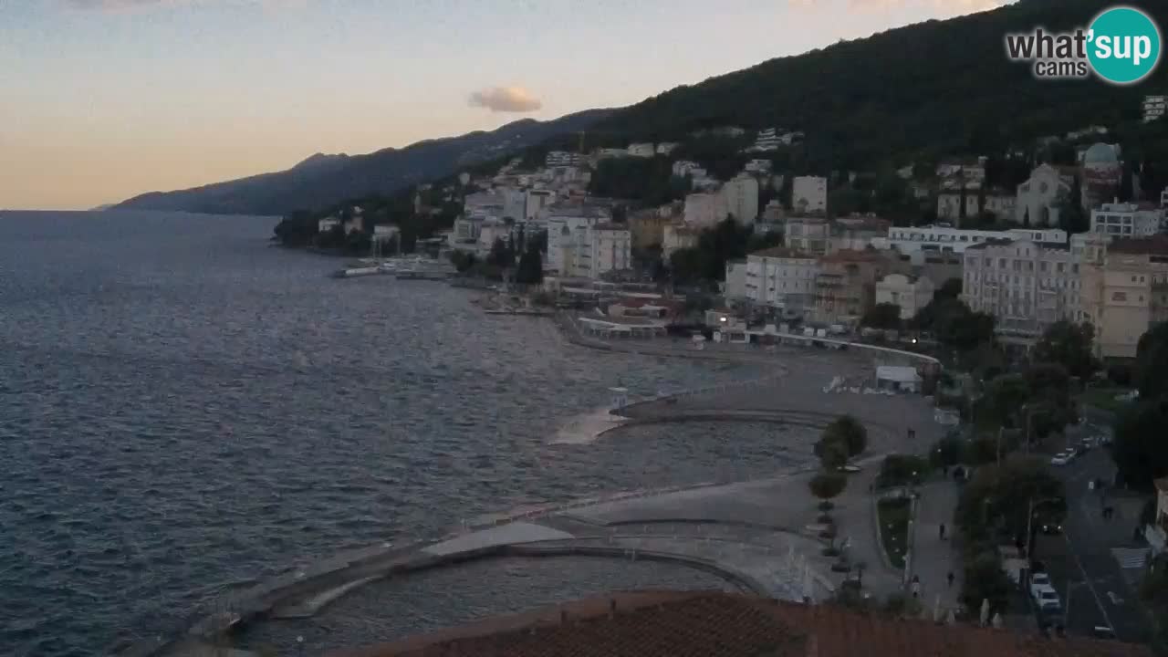 Opatija webcam – Panorama vom Hotel Milenij