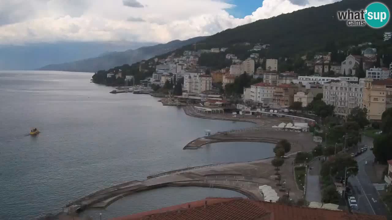Opatija webcam – Panorama from the Hotel Milenij