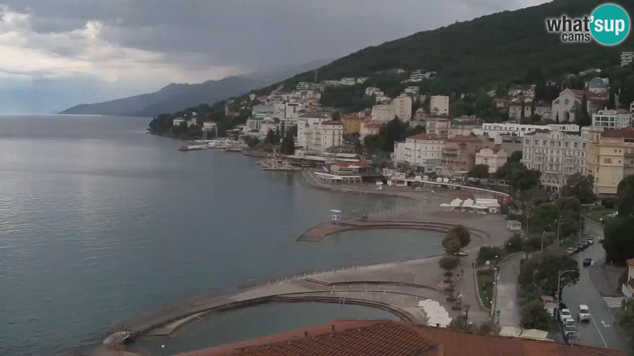 Opatija webcam – Panorama vom Hotel Milenij