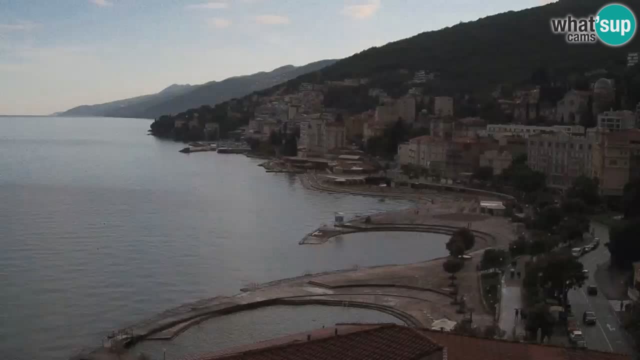 Opatija webcam – Panorama from the Hotel Milenij