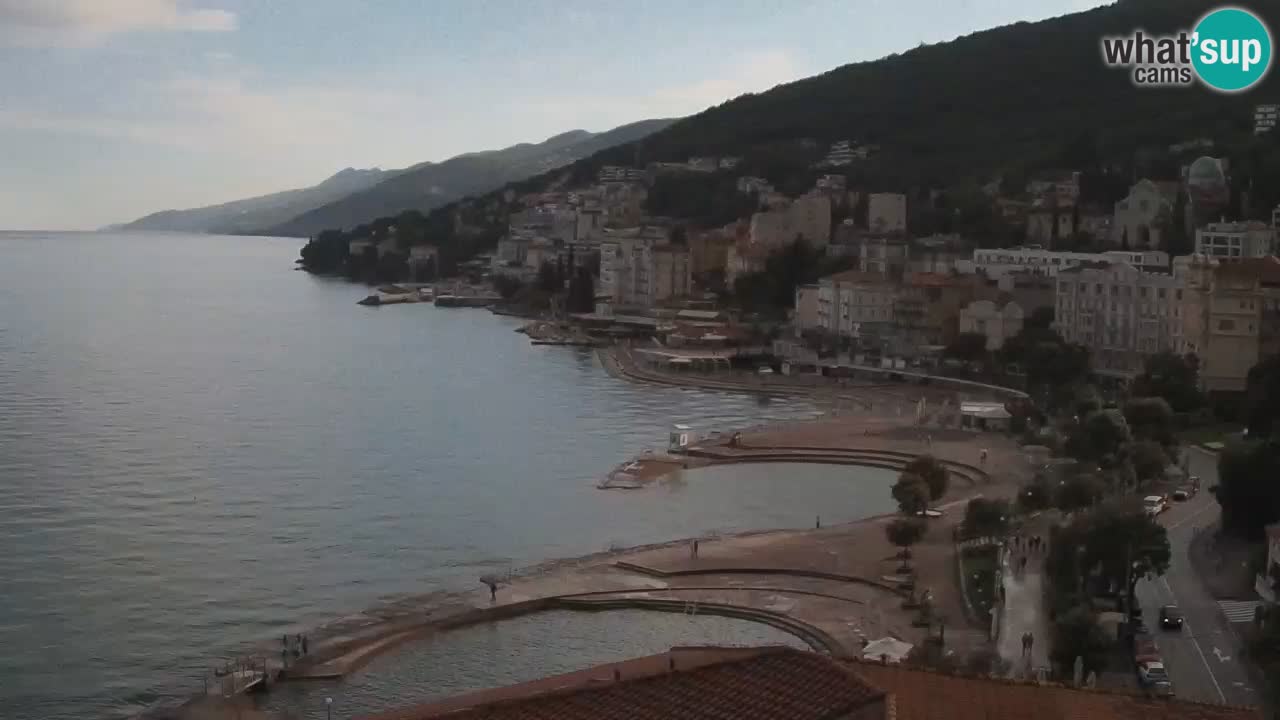 Opatija webcam – Panorama from the Hotel Milenij