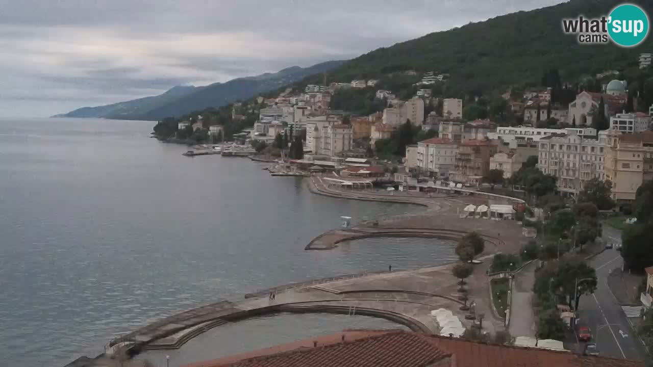 Opatija webcam – Panorama vom Hotel Milenij