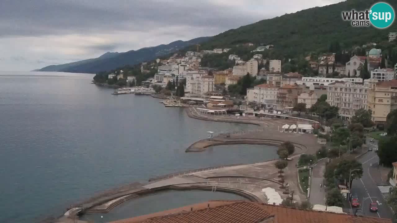 Opatija webcam – Panorama vom Hotel Milenij