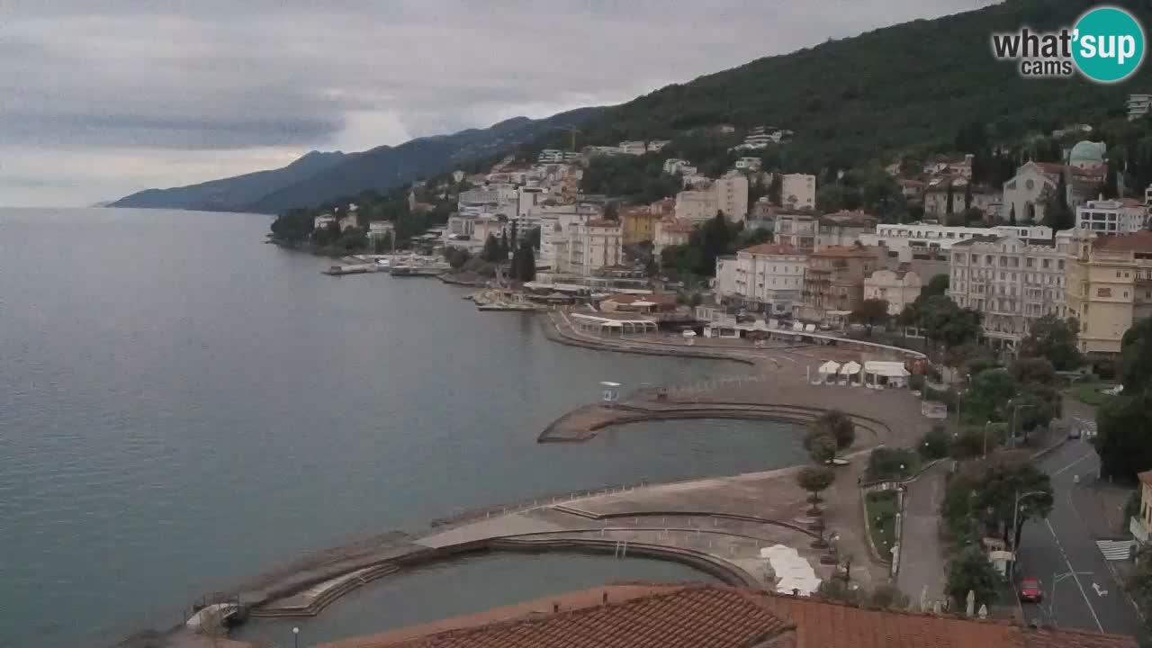 Opatija webcam – Panorama from the Hotel Milenij