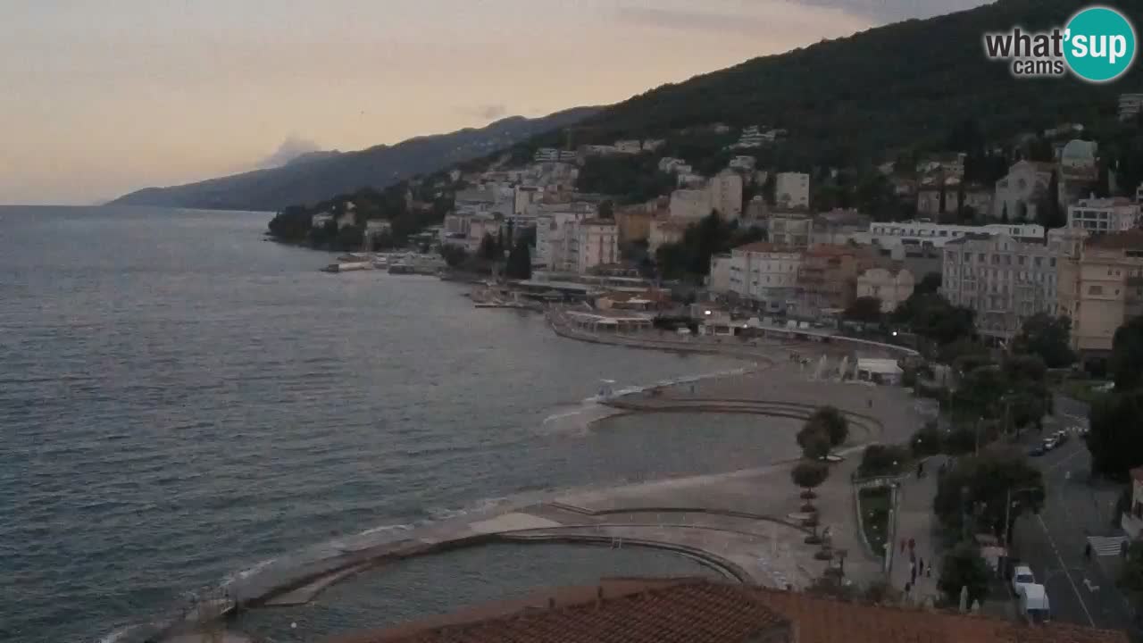 Opatija webcam – Panorama from the Hotel Milenij