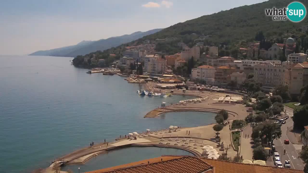 Opatija webcam – Panorama from the Hotel Milenij