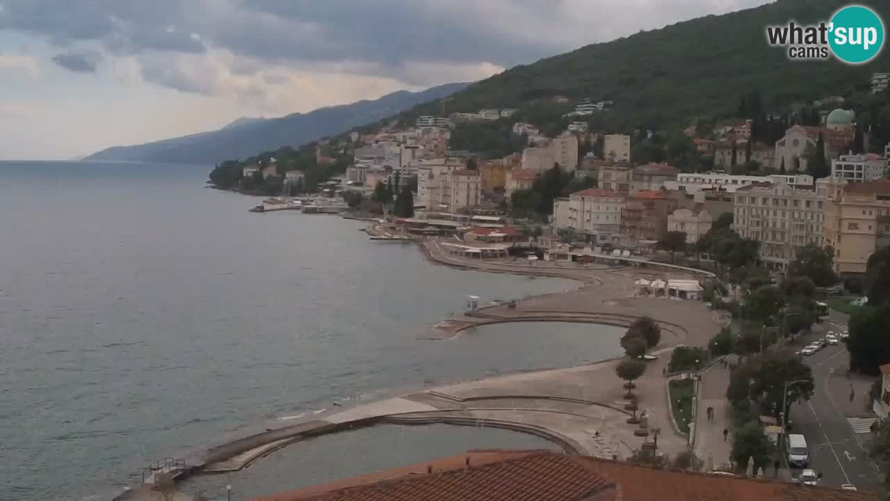 Opatija webcam – Panorama from the Hotel Milenij