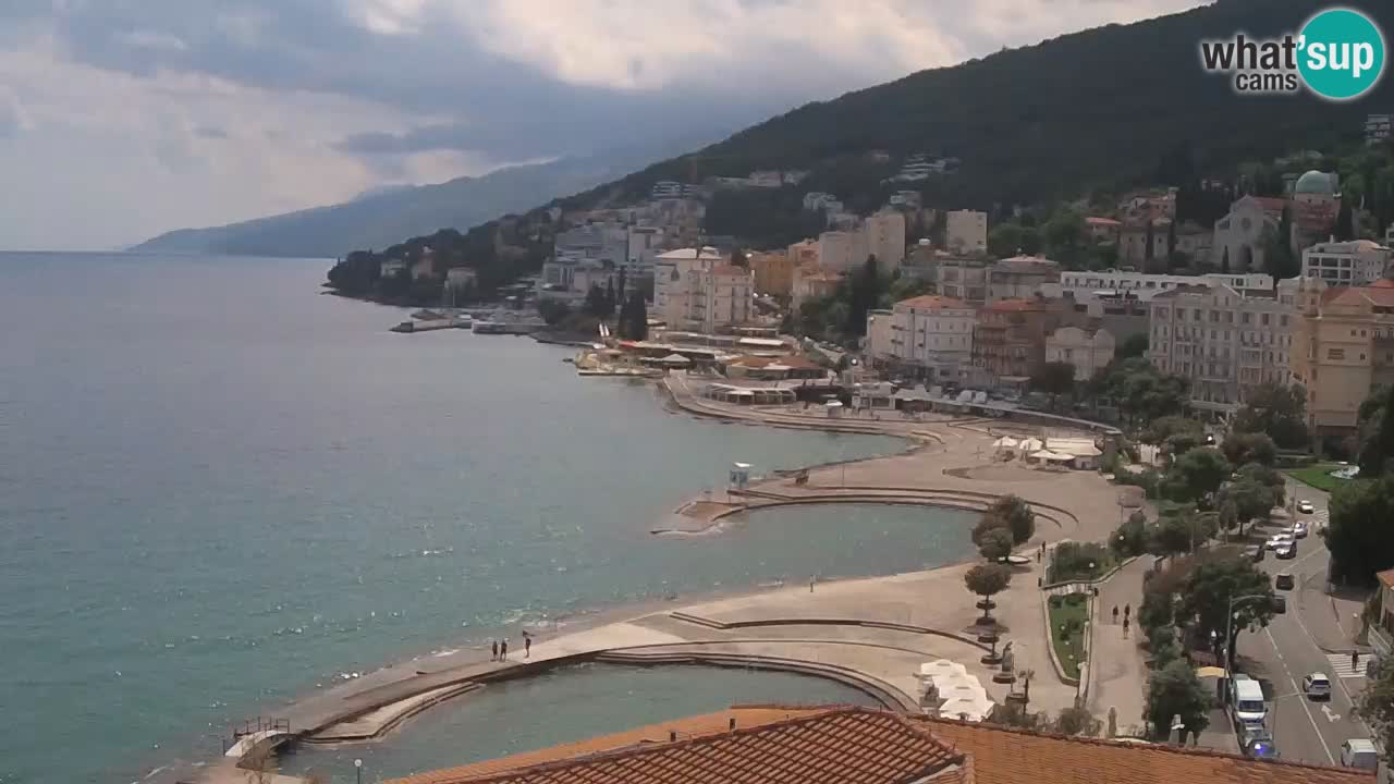 Opatija webcam – Panorama from the Hotel Milenij