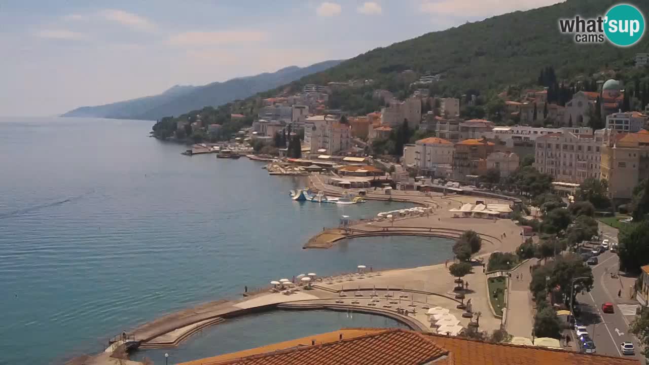 Opatija webcam – Panorama from the Hotel Milenij
