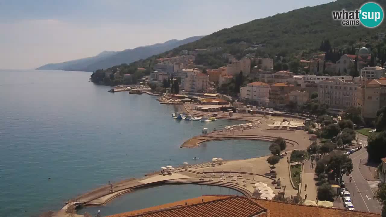 Opatija webcam – Panorama from the Hotel Milenij