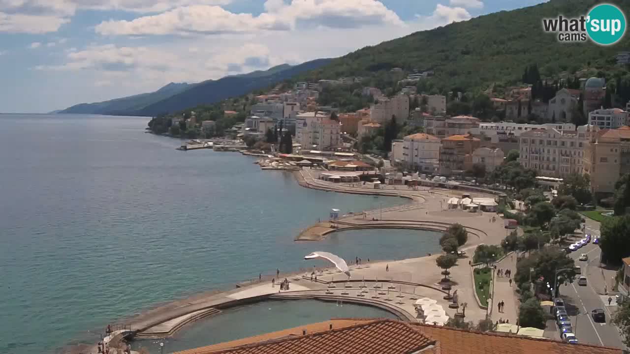Opatija webcam – Panorama from the Hotel Milenij