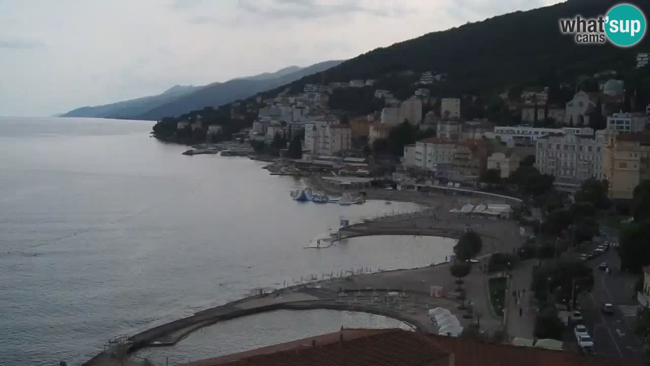 Opatija webcam – Panorama from the Hotel Milenij