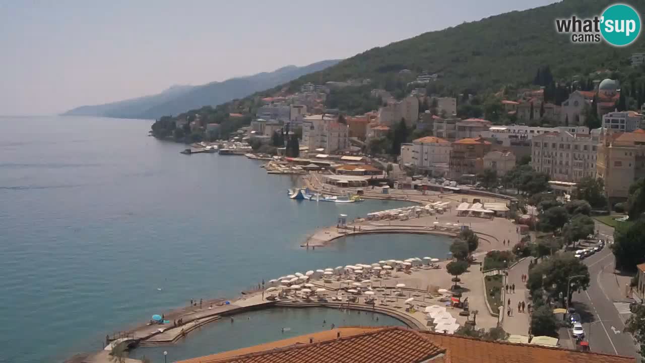 Opatija webcam – Panorama from the Hotel Milenij