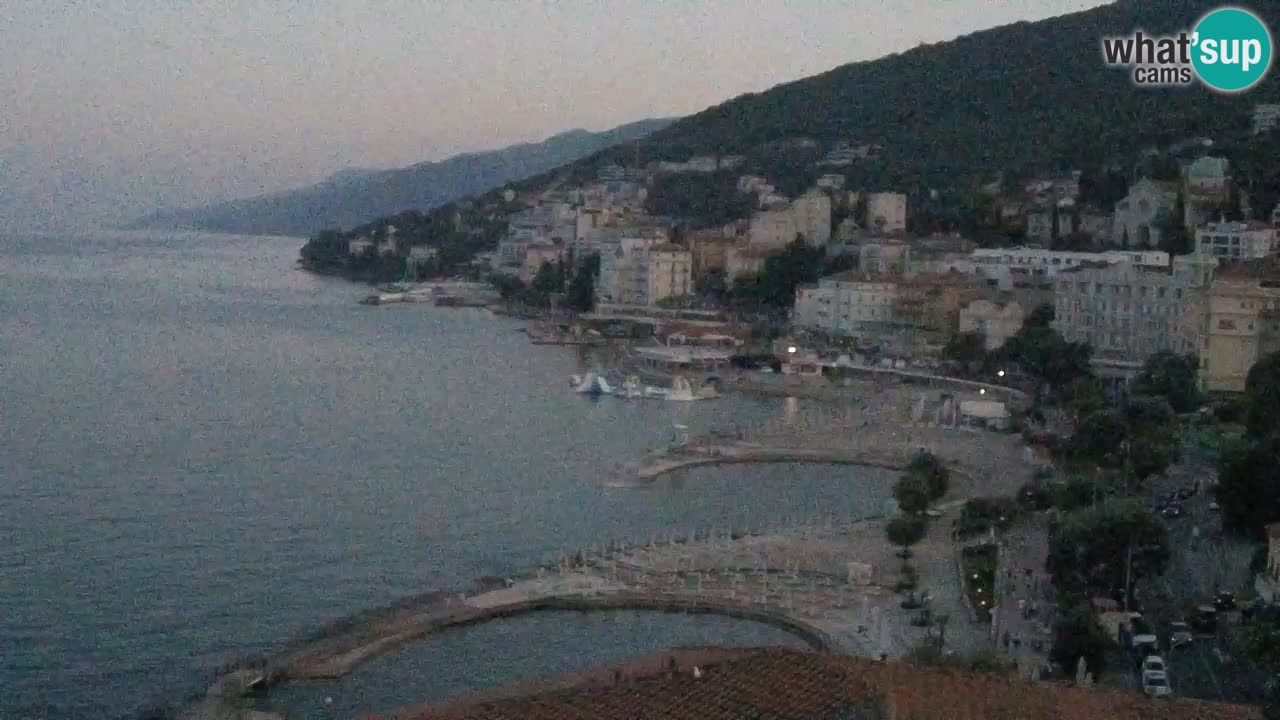Opatija webcam – Panorama from the Hotel Milenij