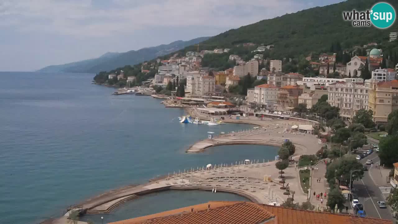 Opatija webcam – Panorama from the Hotel Milenij