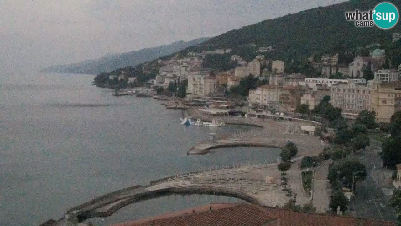 Opatija webcam – Panorama from the Hotel Milenij