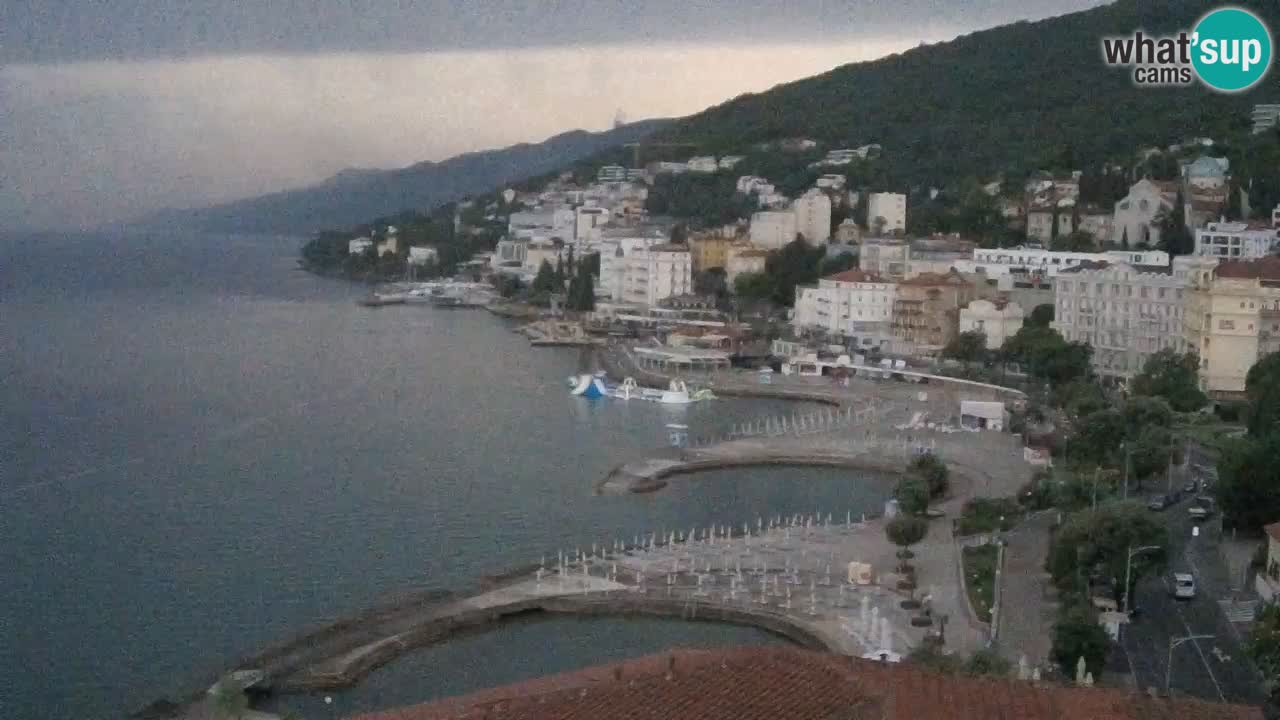 Opatija webcam – Panorama vom Hotel Milenij