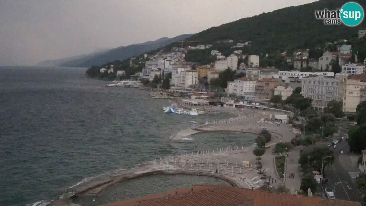 Opatija webcam – Panorama from the Hotel Milenij