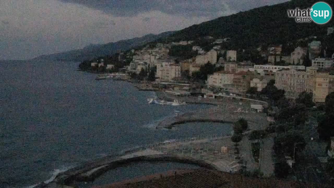 Opatija webcam – Panorama vom Hotel Milenij