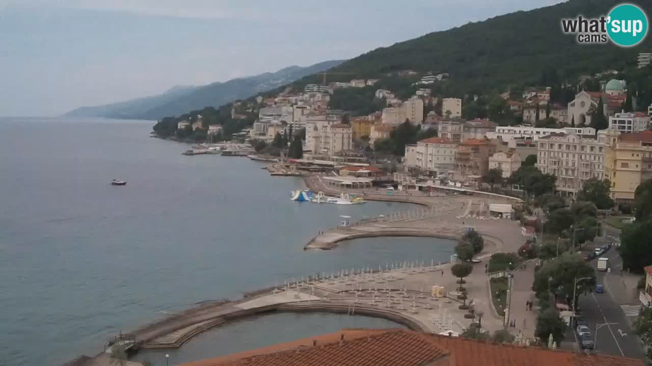Opatija webcam – Panorama from the Hotel Milenij